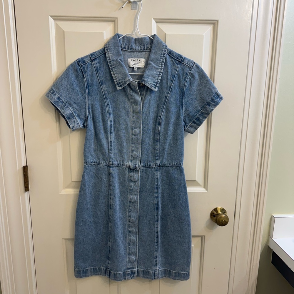 Twelve by Twelve Blue Denim Mini Dress